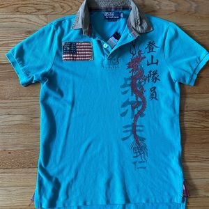 BNWT Polo Dragon with Chinese Characters RARE!